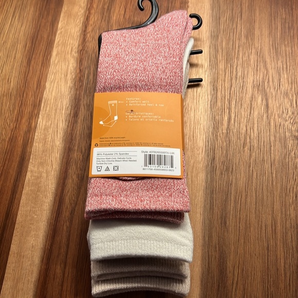 NEW Timberland Women’s Super Soft Crew Socks (3pk ) - Picture 3 of 9